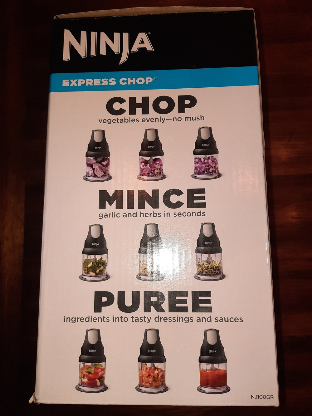 NWT Ninja Express Chop Mini Chopper New In Box Includes 16oz. 2 Cup Bowl - Picture 2 of 7